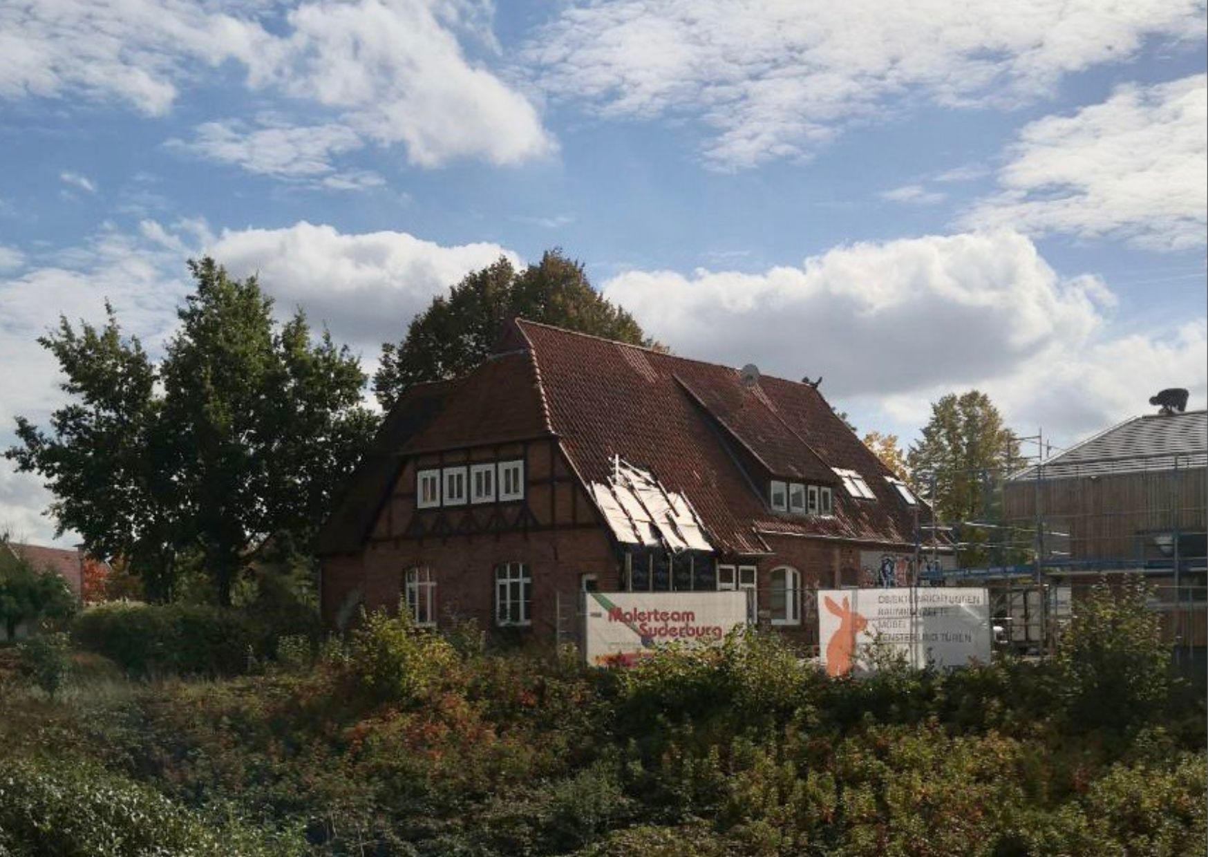 Abriss der alten Schule in Suderburg